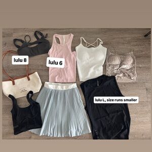 Tennis/Yoga 101: SUMMER BUNDLE 3 Lululemon pieces included! All like new!